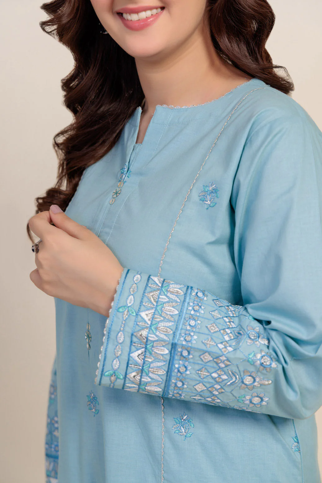 SKY-BLUE-CAMBRIC-2 PIECE (2S24B2P197) - Image 2