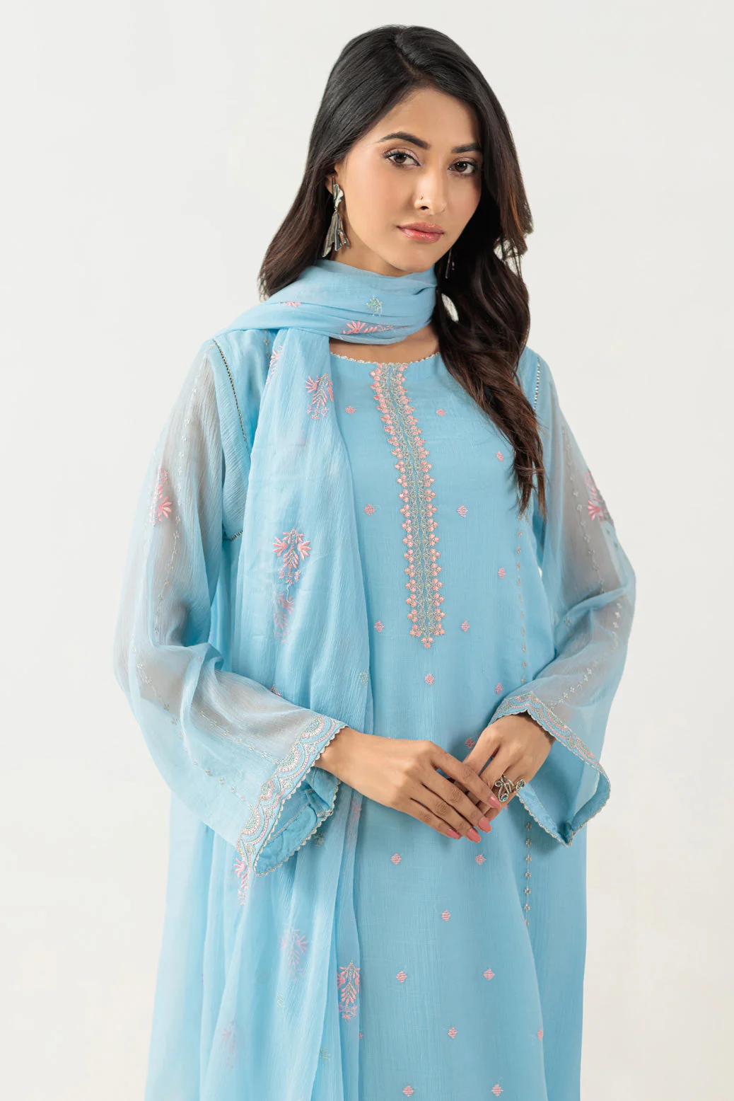 SKY-BLUE-CHIFFON-3 PIECE (BPS5243P44) - Image 3