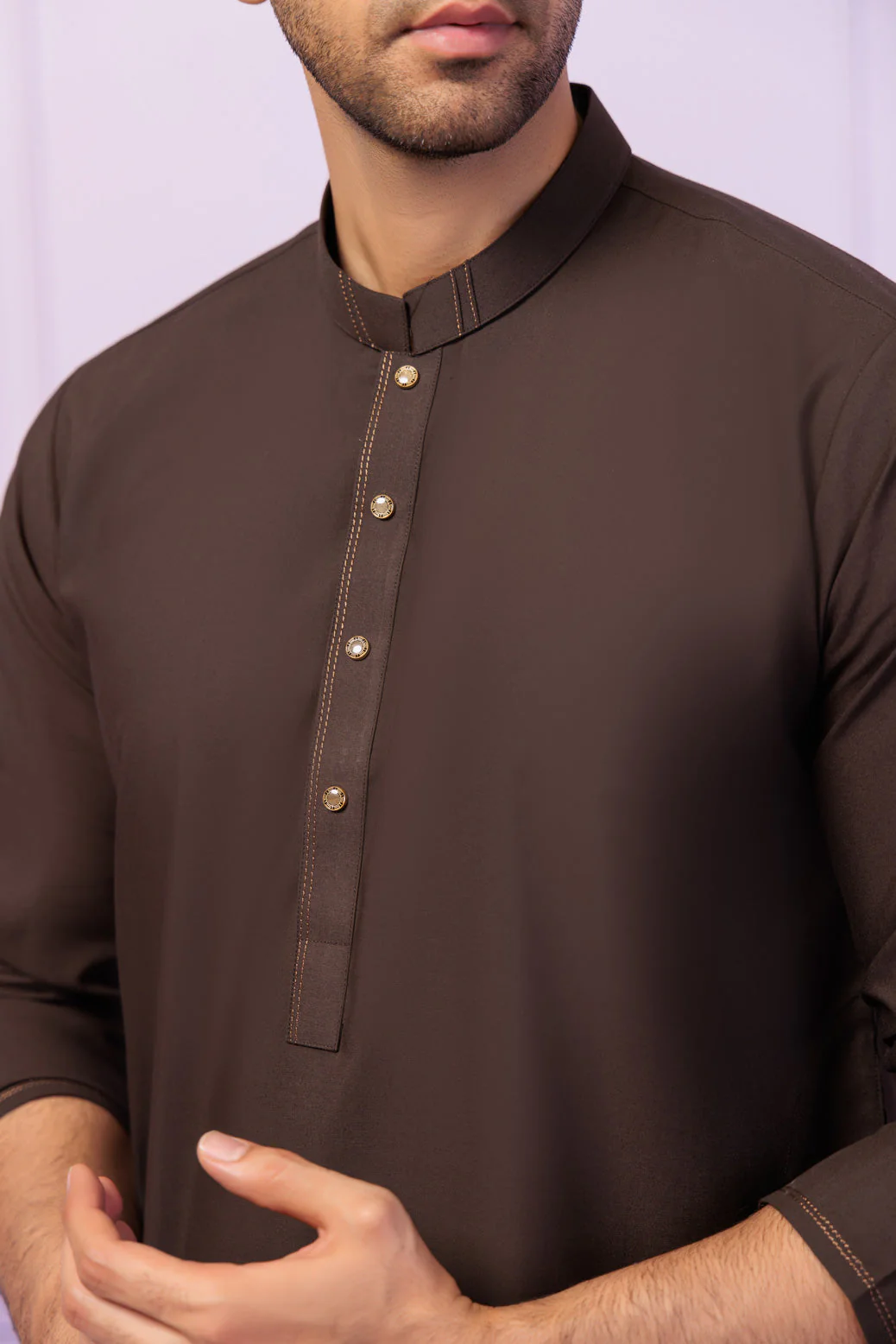 SLATE-BLENDED-KURTA SHALWAR - (KSRR24-007) - Image 4