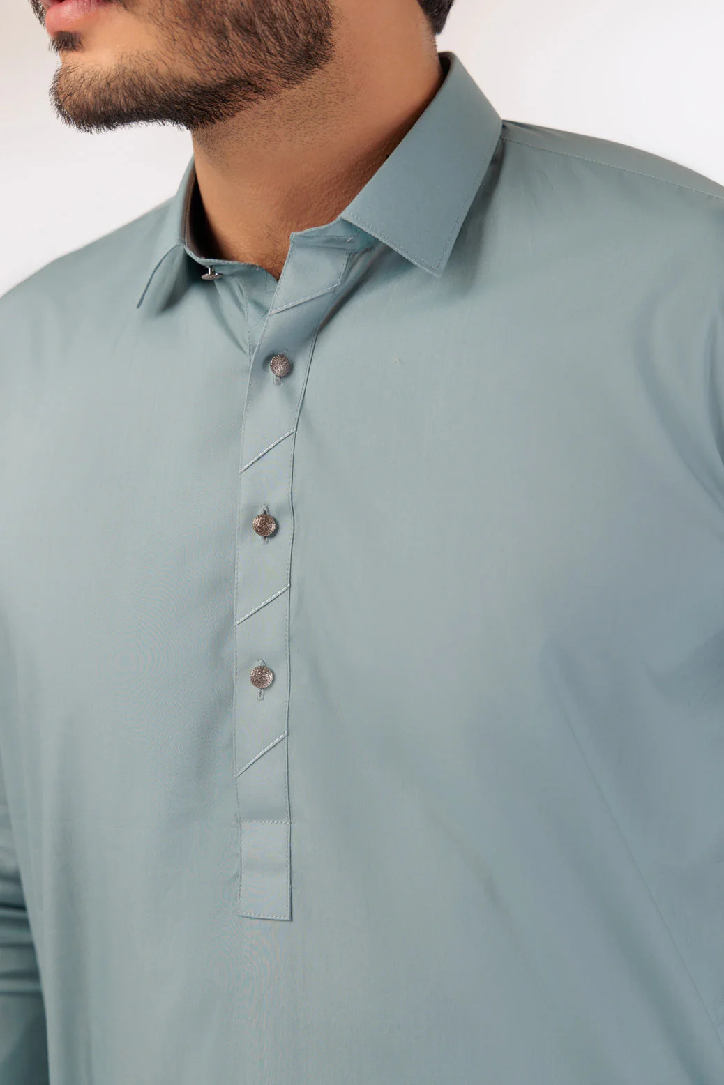SLATE-BLENDED-SHALWAR SUIT - (GSSR24-028) - Image 2