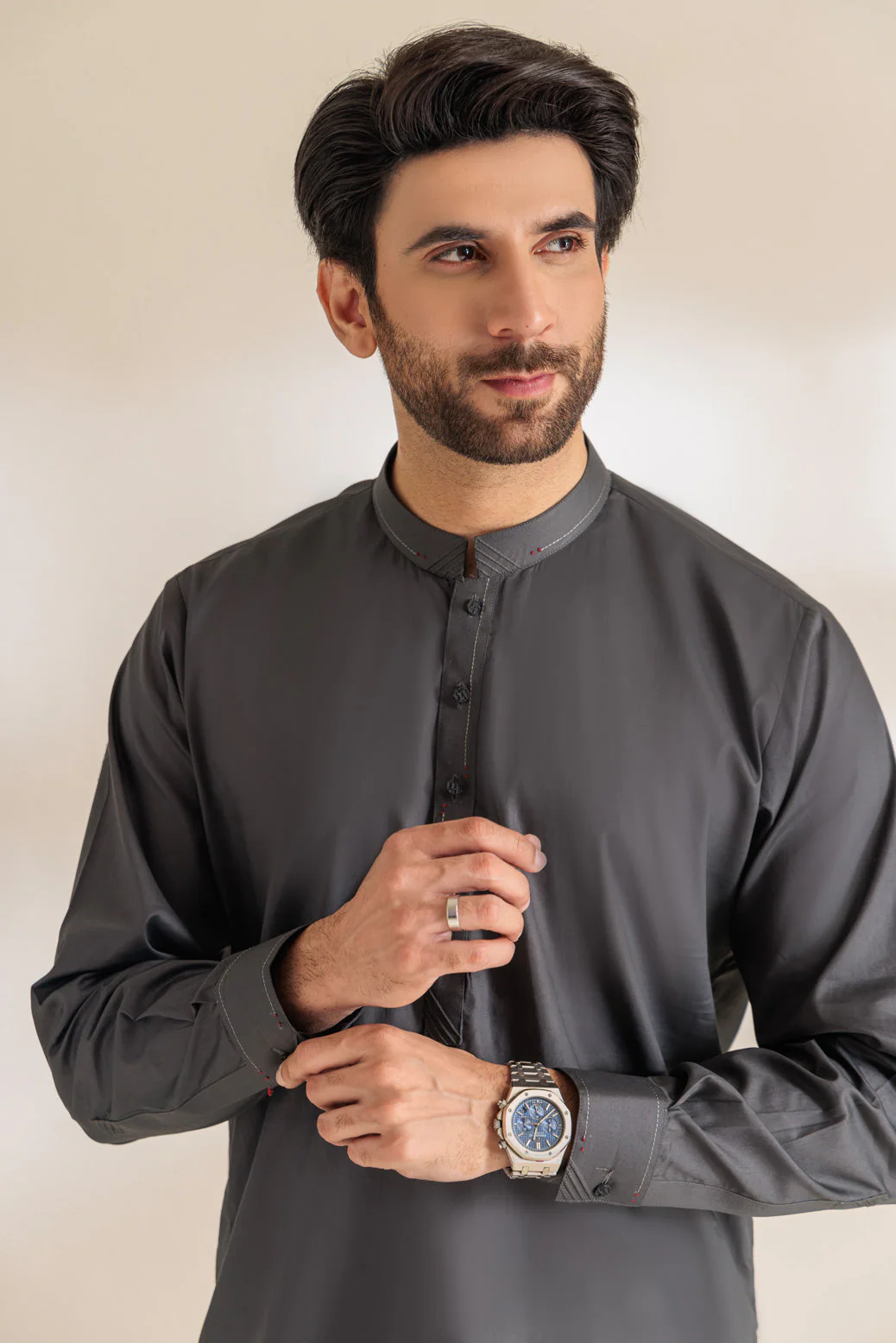 SMOKE-COTTON-KURTA SHALWAR - (KSRR24-003) - Image 3