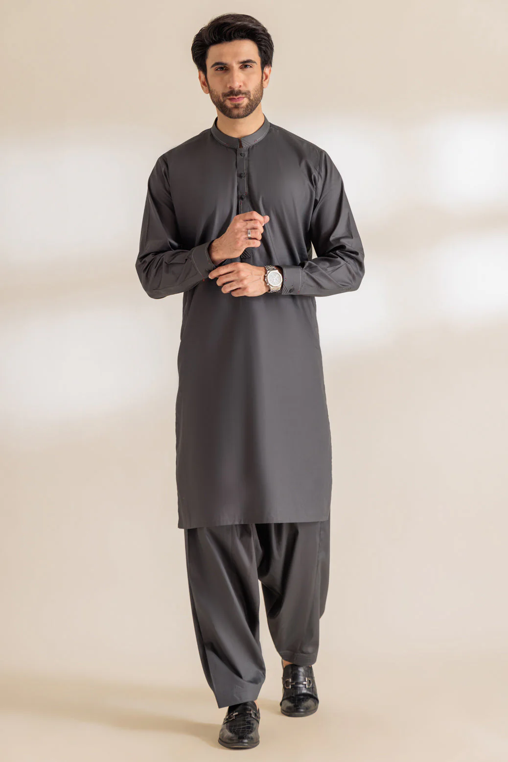 SMOKE-COTTON-KURTA SHALWAR - (KSRR24-003) - Image 4