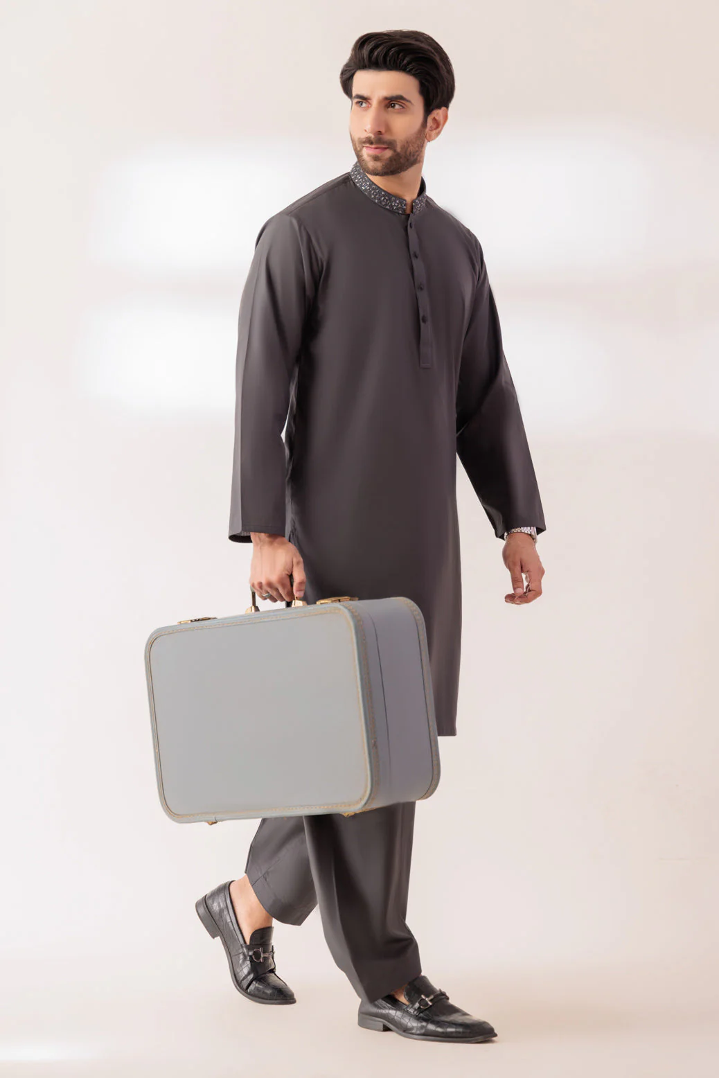SMOKE-COTTON-KURTA SHALWAR - (KSRR24-008) - Image 2