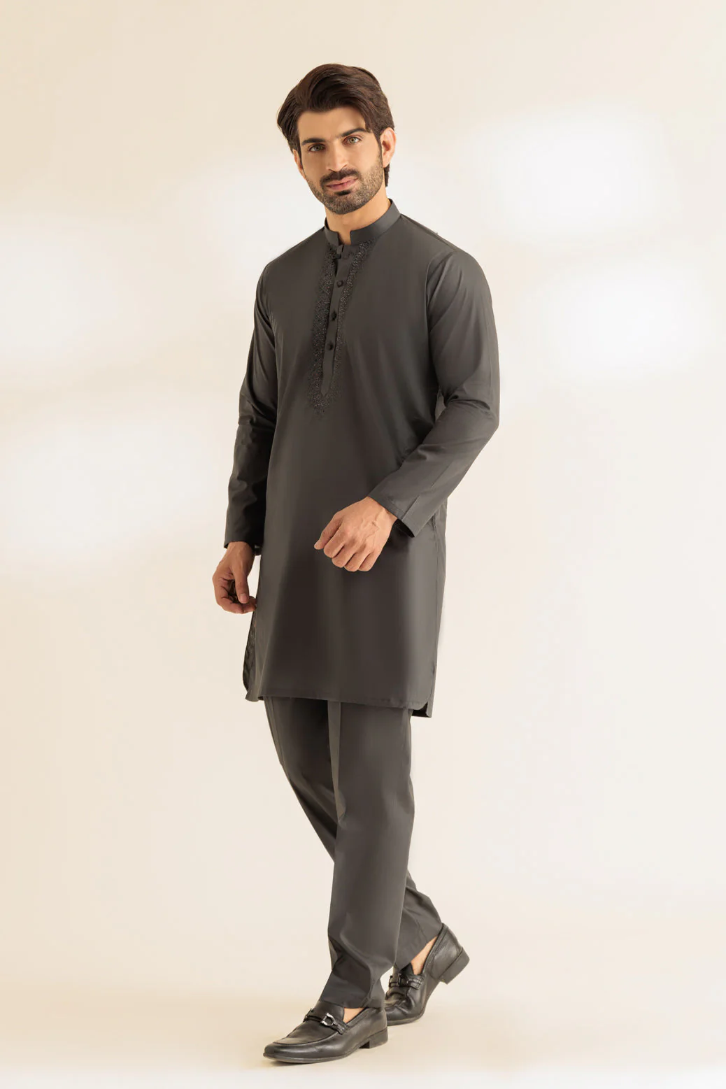SMOKE-COTTON-KURTA TROUSER - (KSS24-022) - Image 3