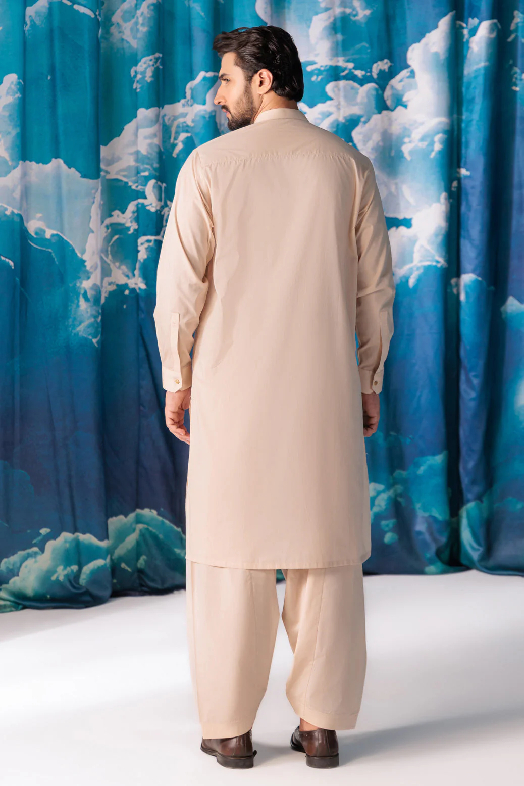 SO-BEIGE-BLENDED-KURTA SHALWAR - (KSRW24-008) - Image 5
