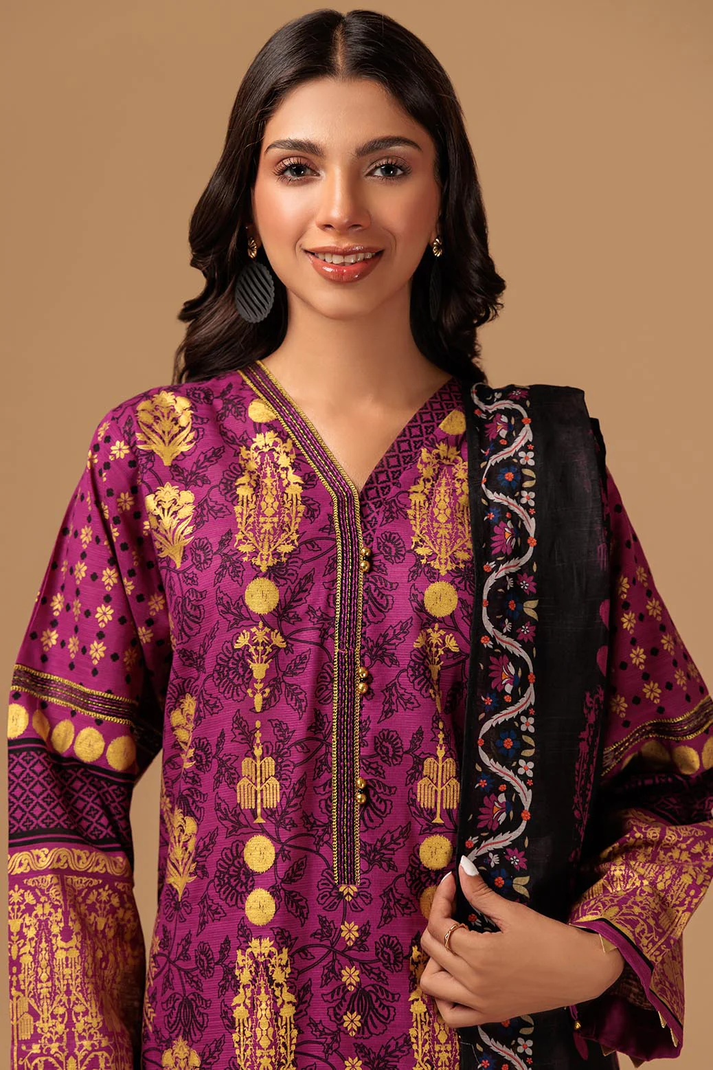 SONERI GULAB - 3 PC (RST233P74) - Image 2