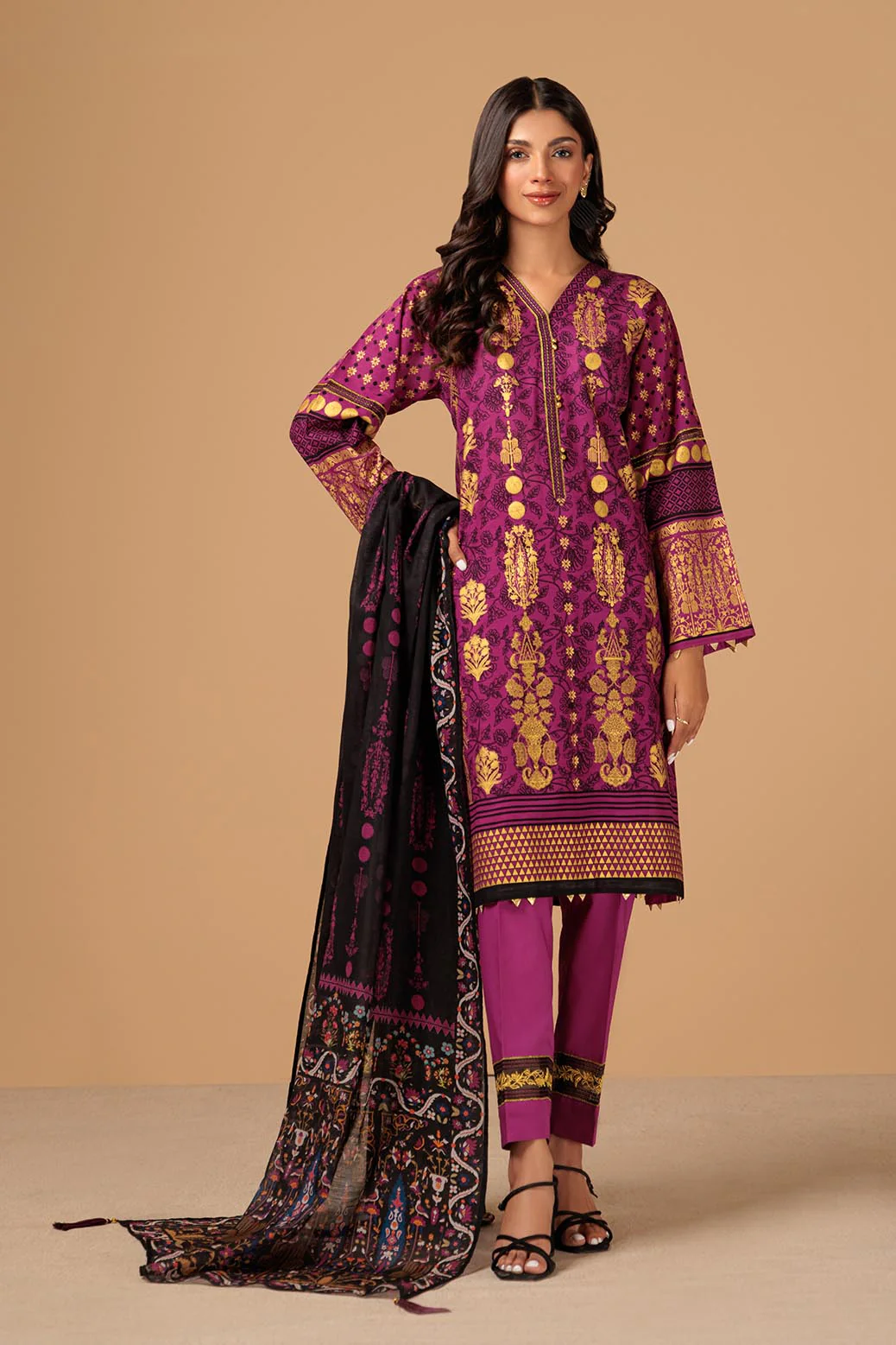 SONERI GULAB - 3 PC (RST233P74) - Image 4