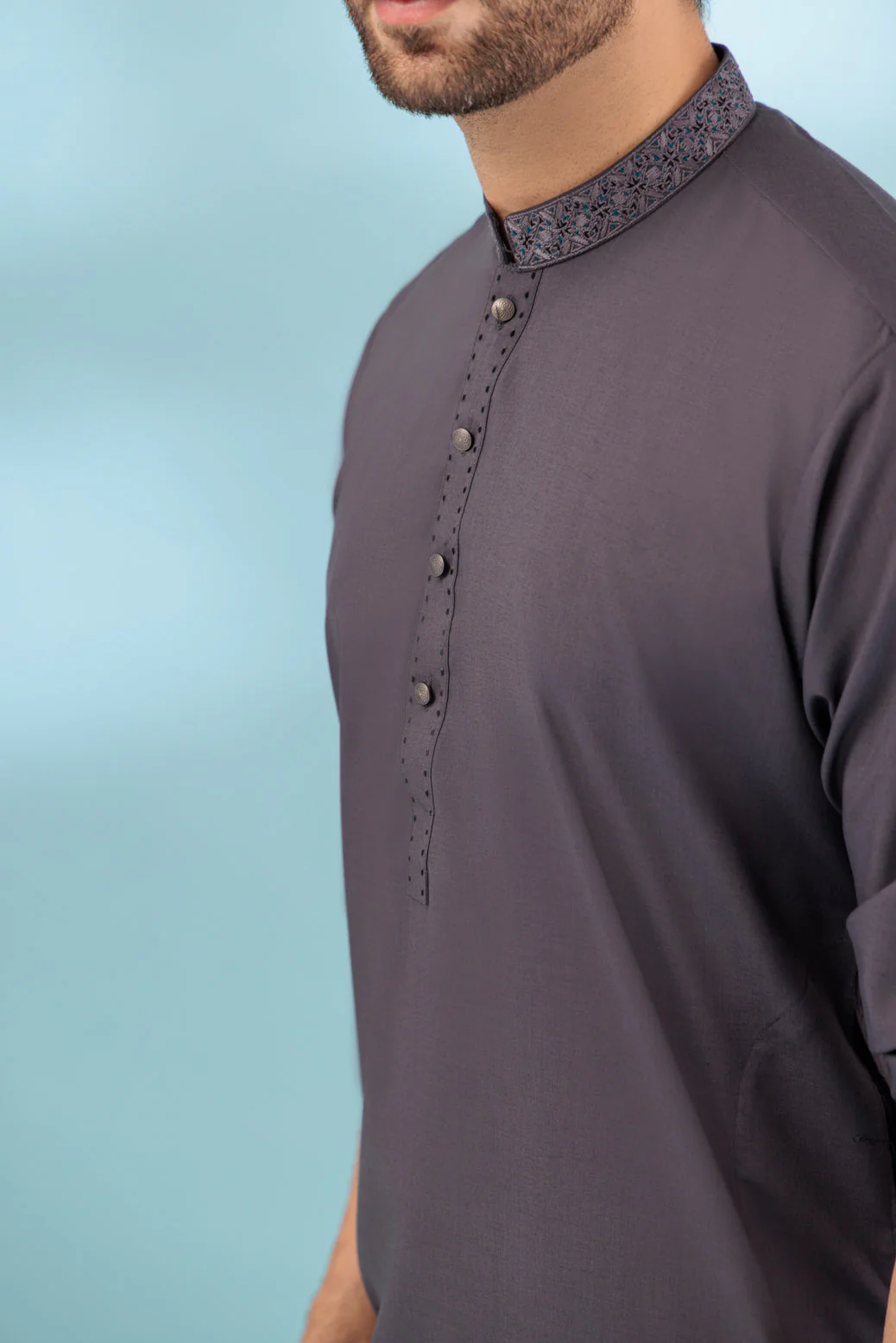 SOOT-BLENDED-KURTA PAJAMA TROUSER - (KSS23-069) - Image 3