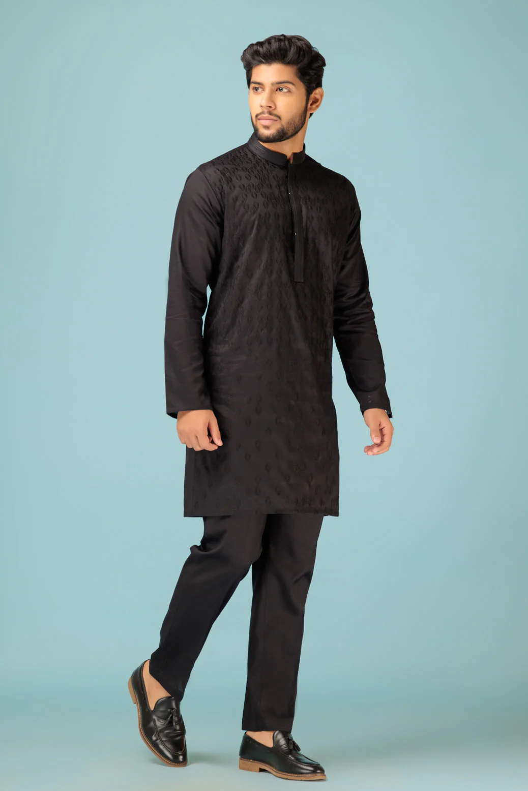 SOOT-COTTON-KURTA PAJAMA TROUSER - (KSB23-022) - Image 3