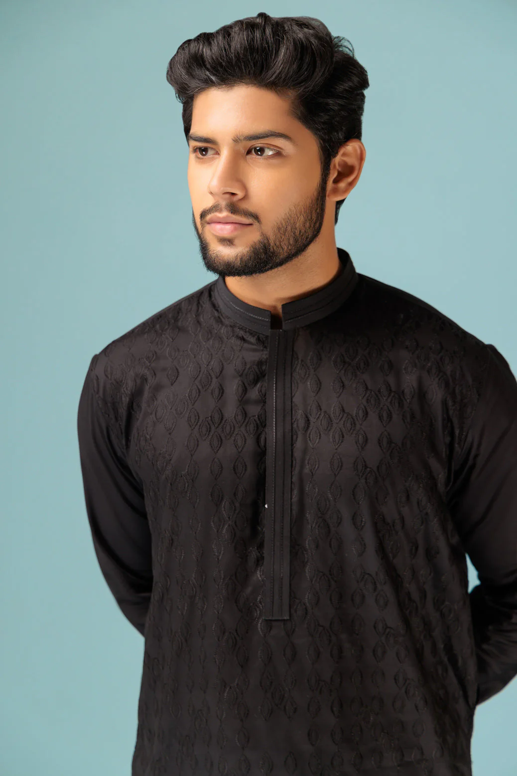SOOT-COTTON-KURTA PAJAMA TROUSER - (KSB23-022) - Image 4