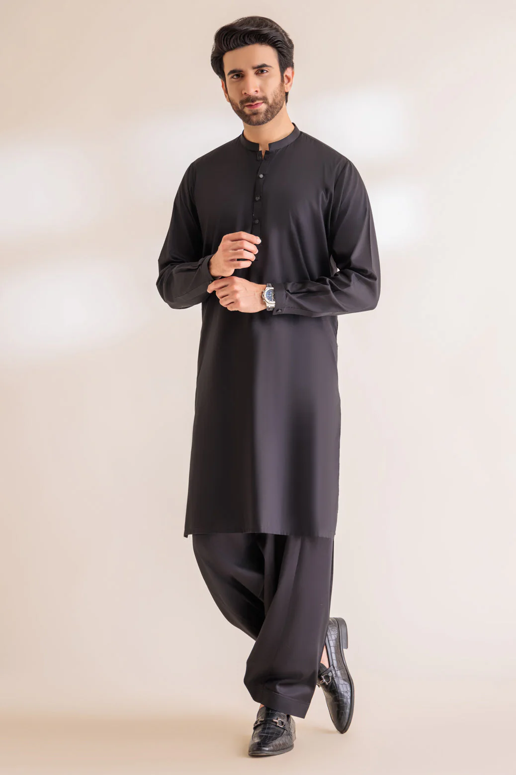 SOOT-COTTON DOBBY-KURTA SHALWAR - (KSRS24-003) - Image 4