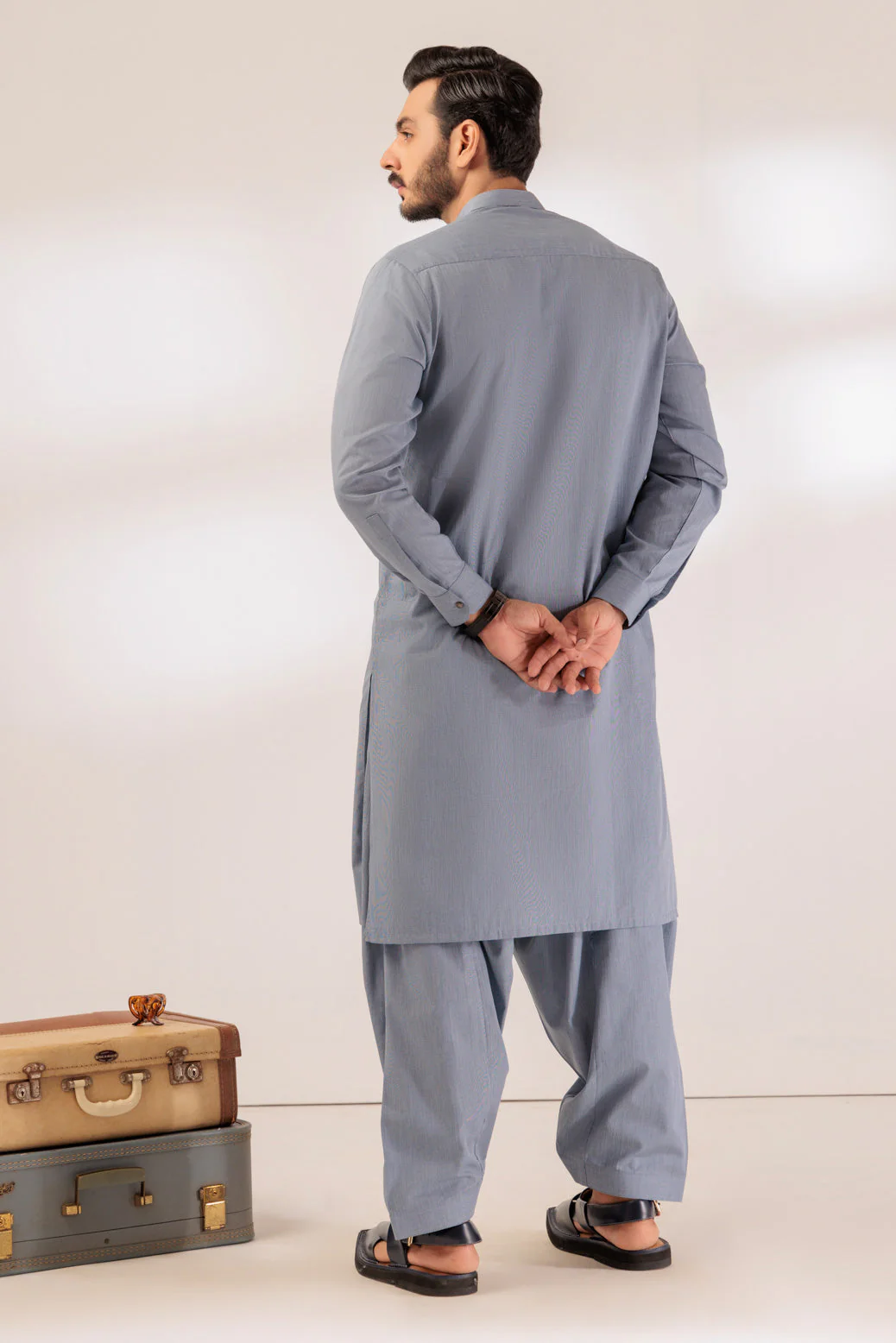 SPACE-YARN DYED-KURTA SHALWAR - (KSRR24-013) - Image 4