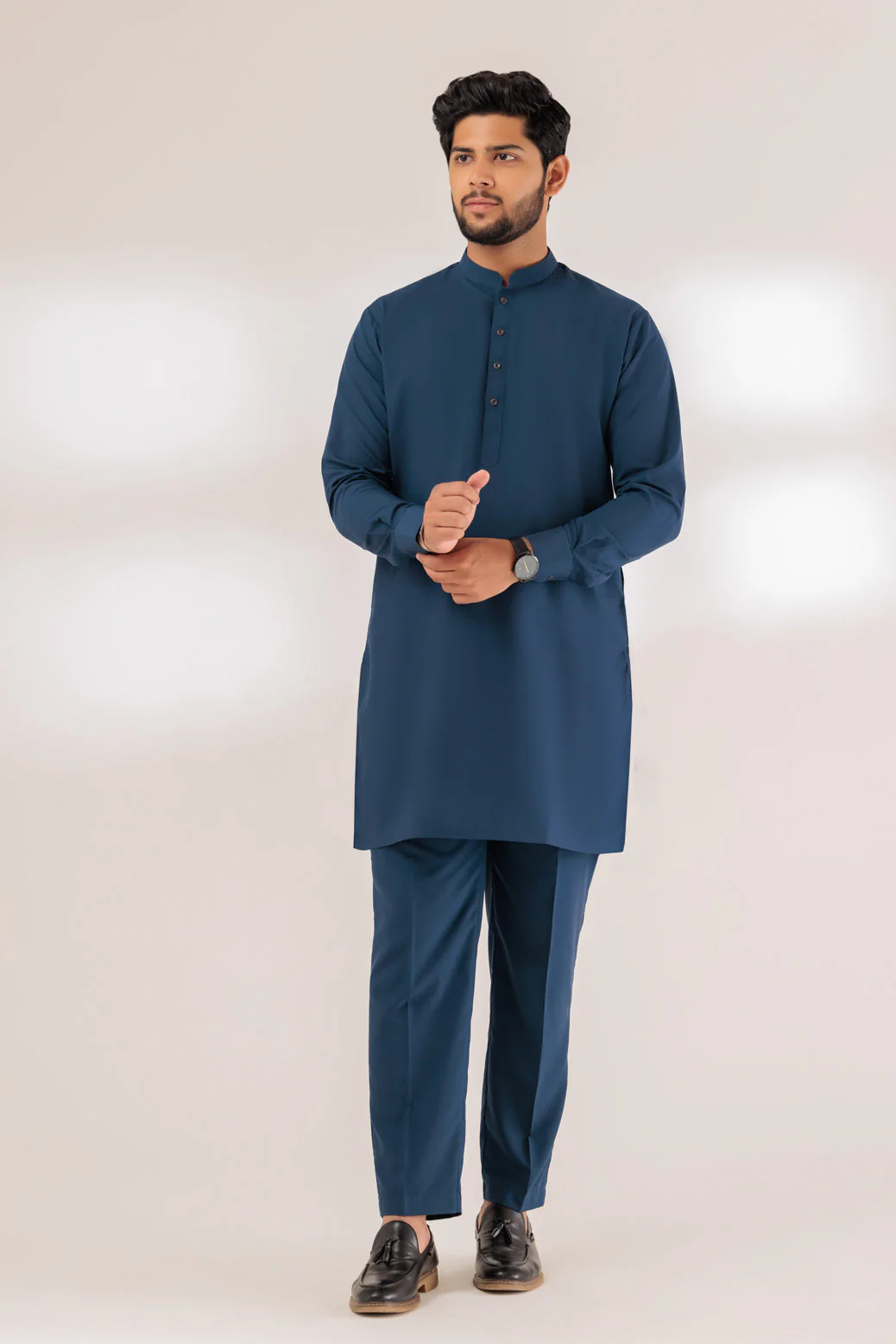 SPRUCE-BLENDED-KURTA PAJAMA TROUSER - (KSS23-032) - Image 4