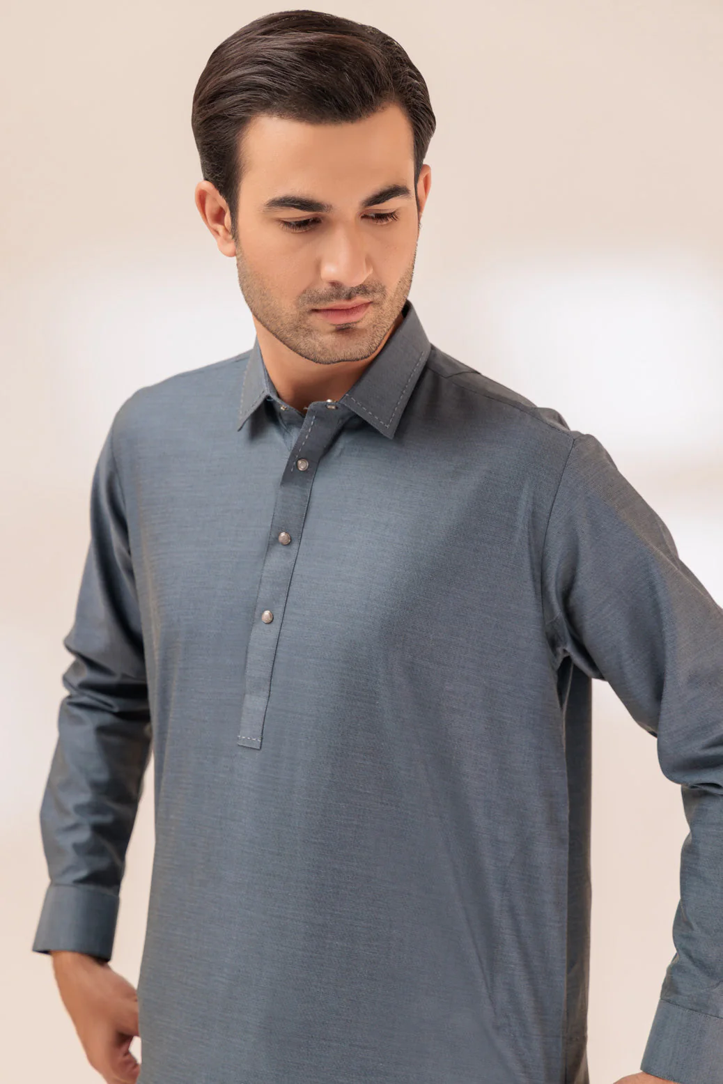 SPRUCE-BLENDED-SHALWAR SUIT - (GSSW23-054) - Image 4