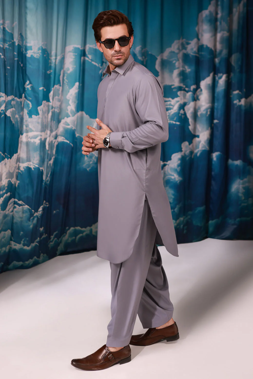 STONE-BLENDED-SHALWAR SUIT  - (GSSW24-008) - Image 3