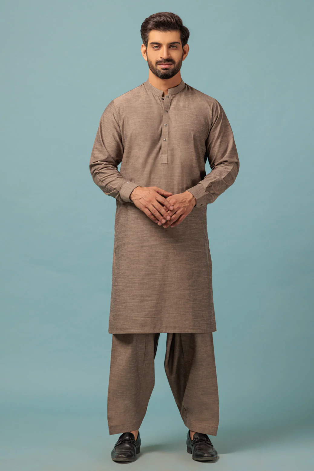 STONE-YARN DYED-KURTA SHALWAR - (KSRW23-012) - Image 2