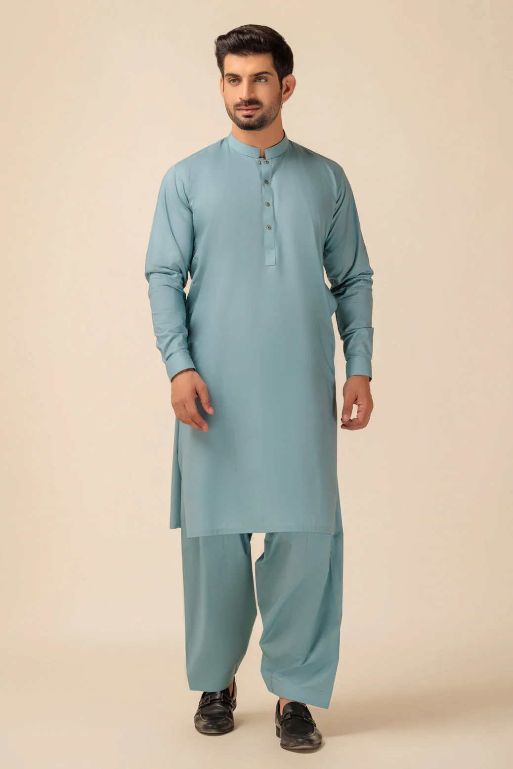 T-BLUE-BLENDED-SHALWAR SUIT - (GSBW23-003) - Image 2