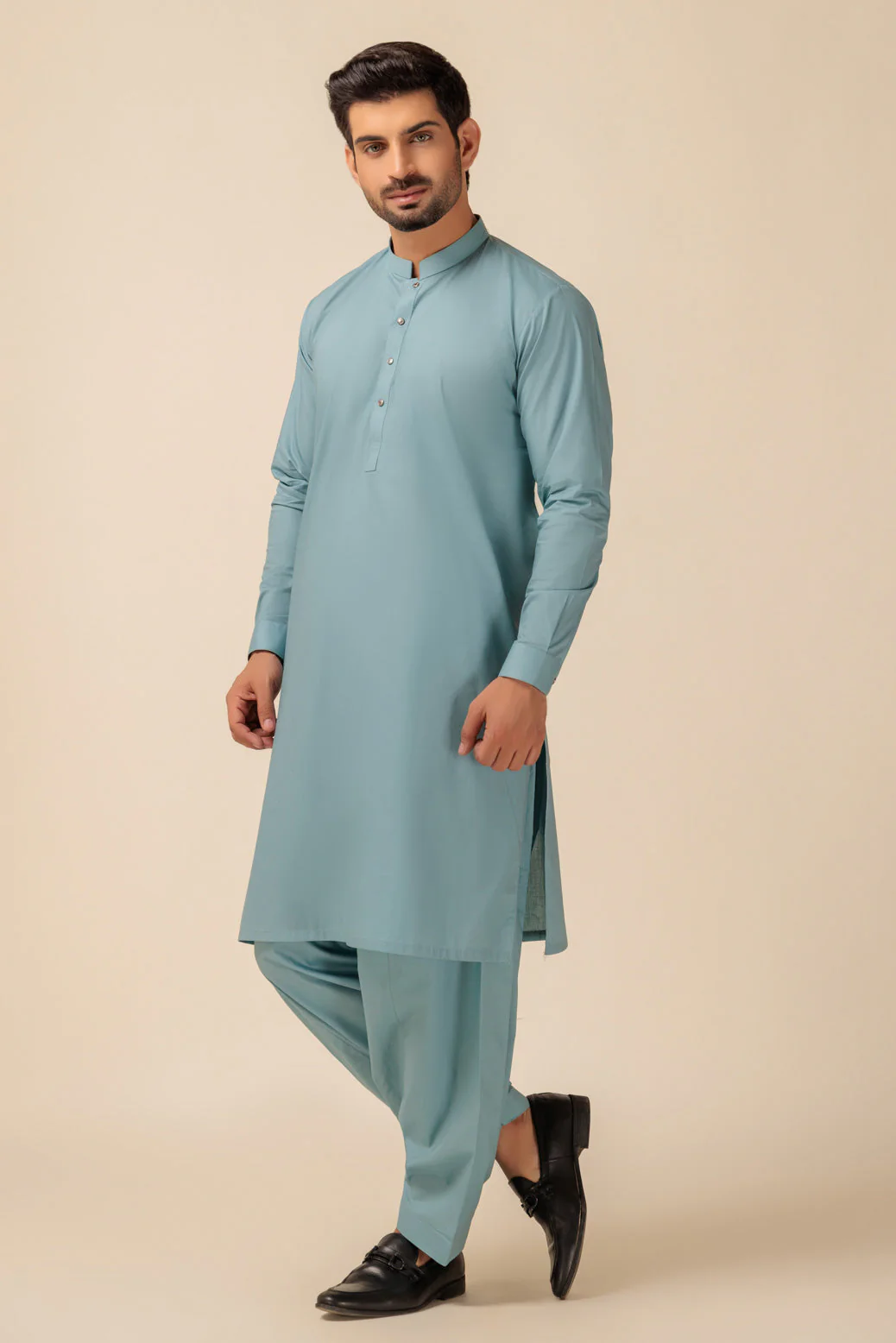 T-BLUE-BLENDED-SHALWAR SUIT - (GSBW23-003) - Image 4