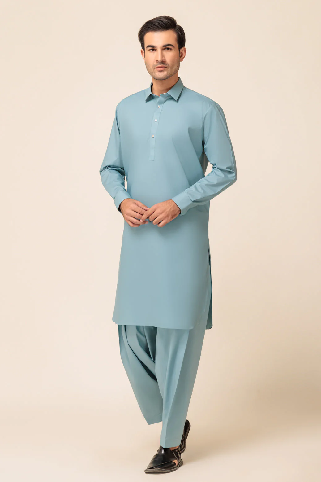 T-BLUE-BLENDED-SHALWAR SUIT - (GSSW23-006) - Image 3