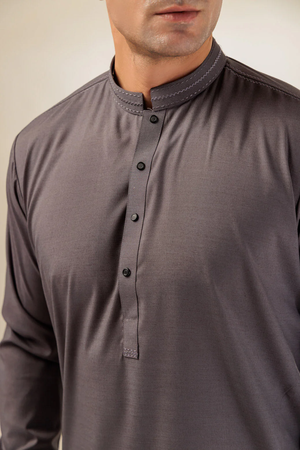 T-GREY-BLENDED-KURTA TROUSER - (KSS24-006) - Image 2