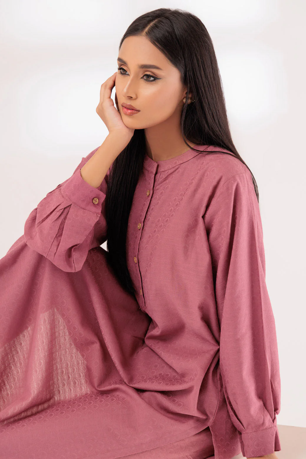 T-PINK-JACQAURD-2 PIECE (BSSS232P09) - Image 2