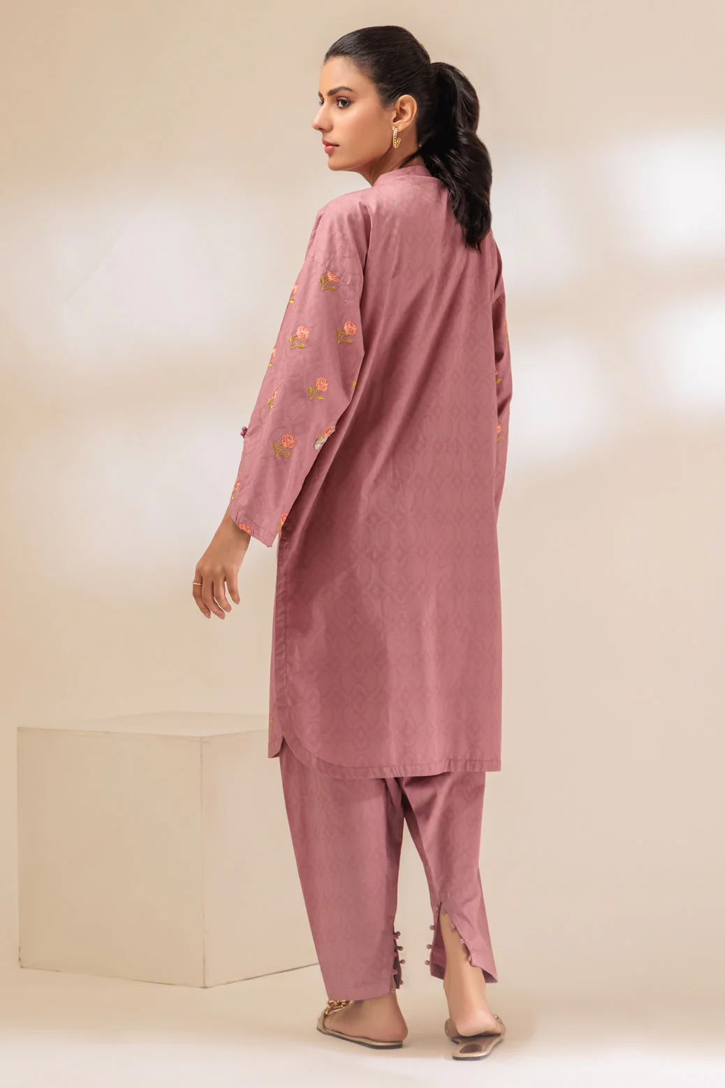 T-PINK-JACQUARD-2 PIECE (BSSS232P23) - Image 3