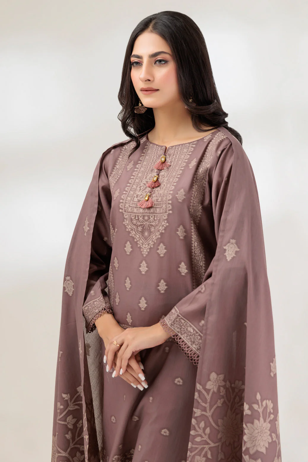 TAUPE-JACQUARD-3 PIECE (JRS233P13) - Image 2