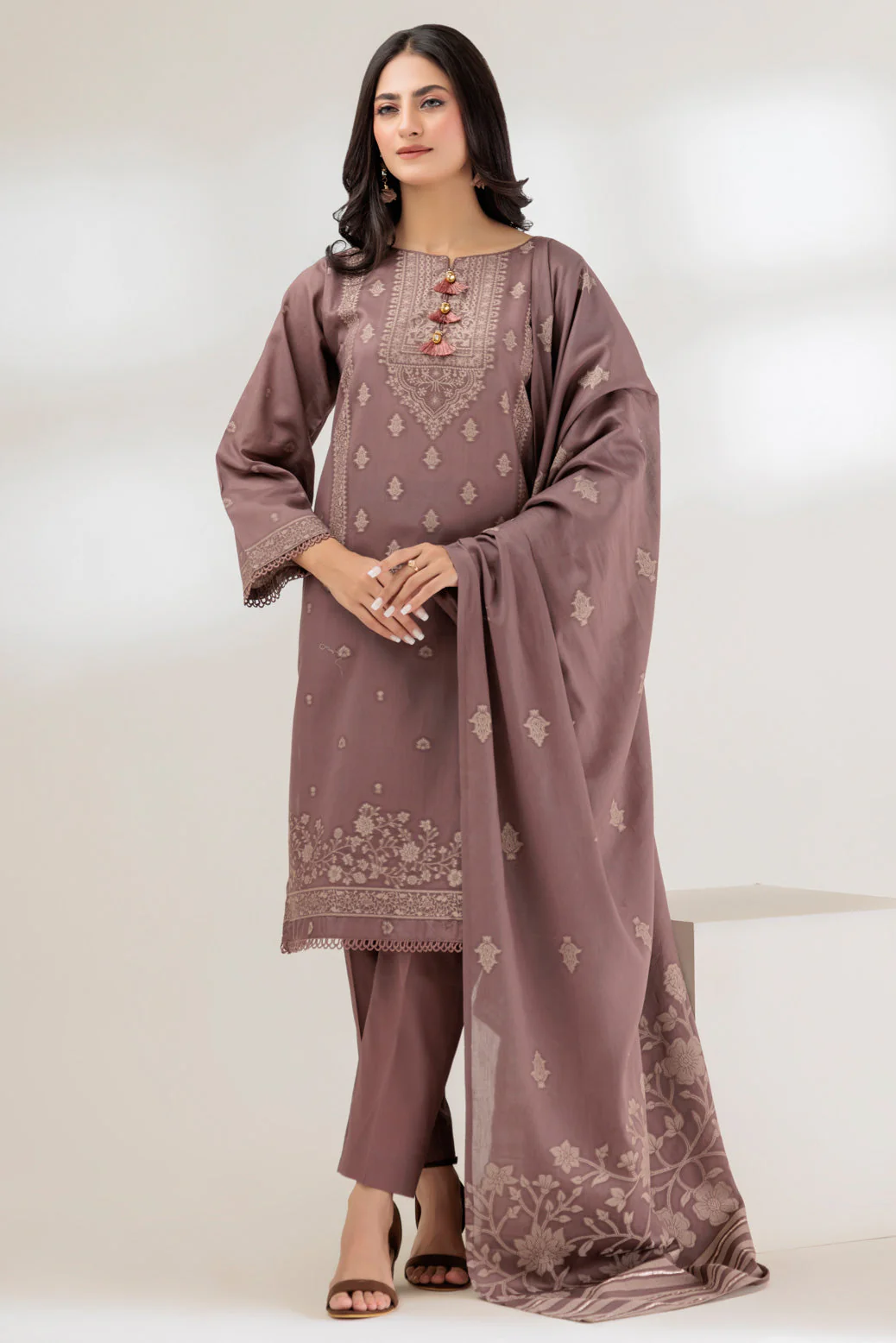 TAUPE-JACQUARD-3 PIECE (JRS233P13) - Image 4
