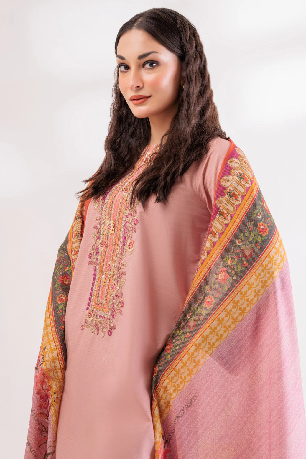 TEA-PINK-DOBBY-3 PIECE (SS1243P04) - Image 2