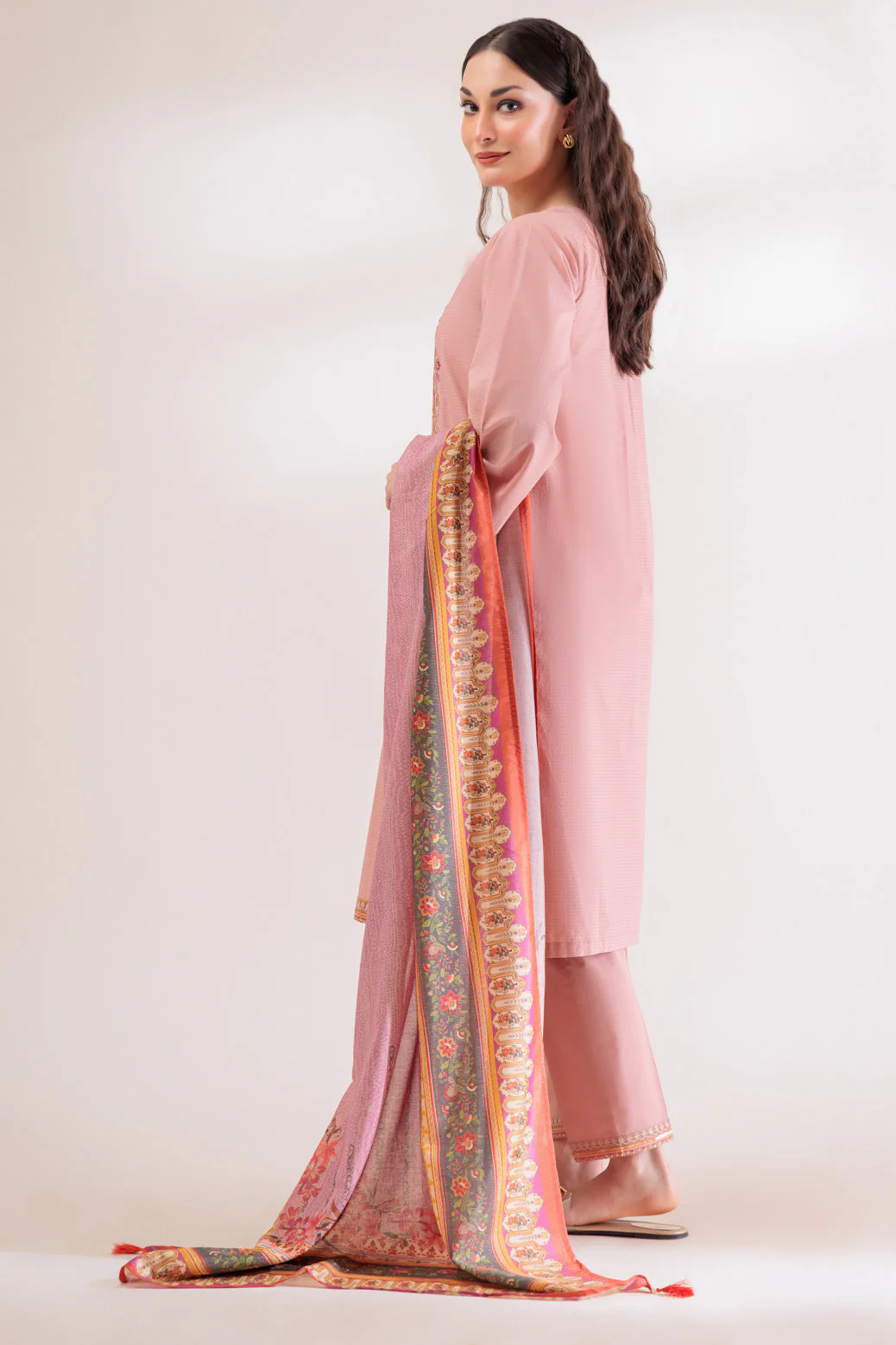 TEA-PINK-DOBBY-3 PIECE (SS1243P04) - Image 4
