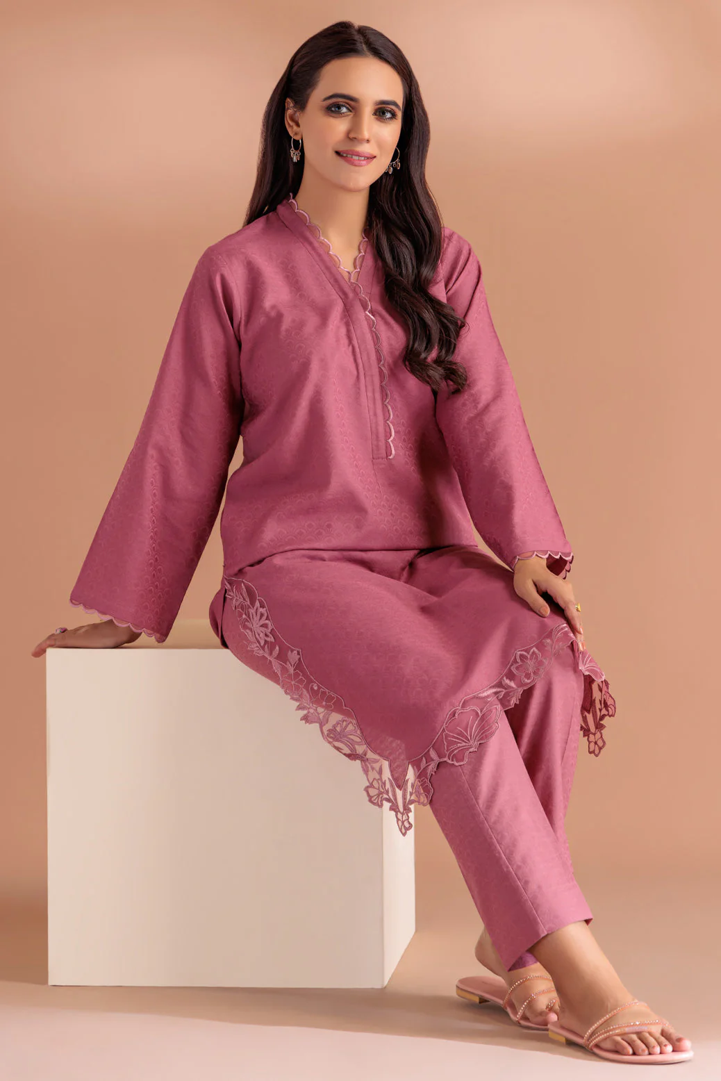 TEA-PINK-JACQUARD-2 PIECE (SRLS232P58) - Image 4