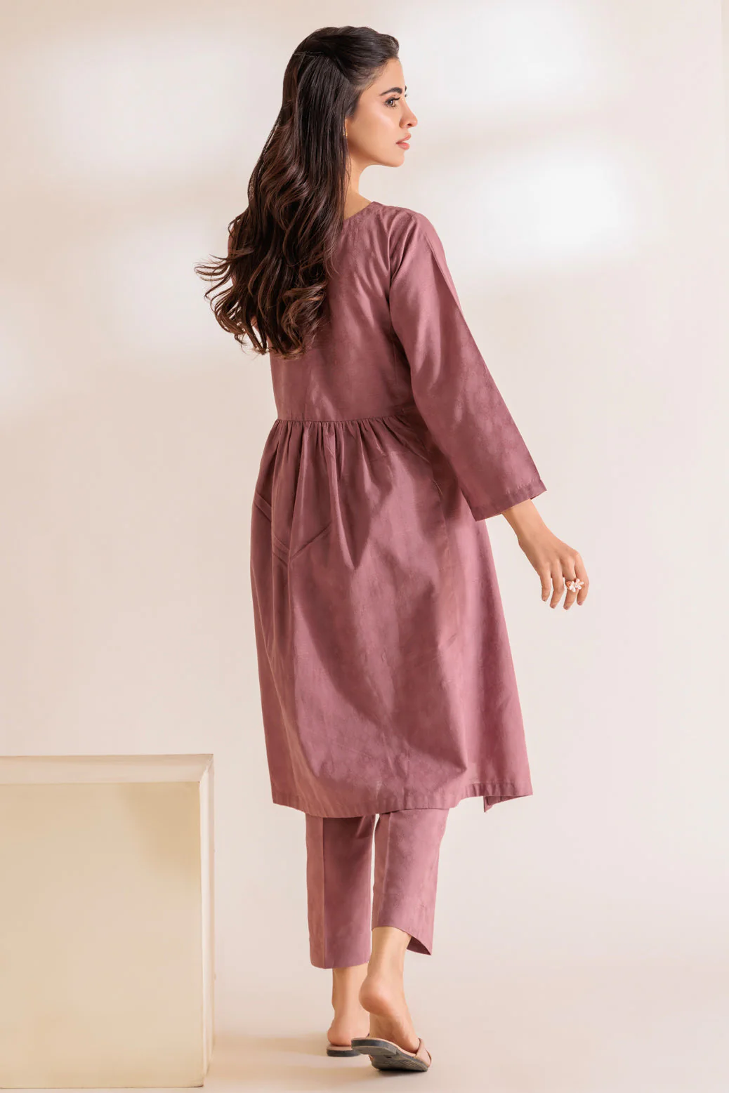 TEA-PINK-JACQUARD-2 PIECE (SS2242P18) - Image 5