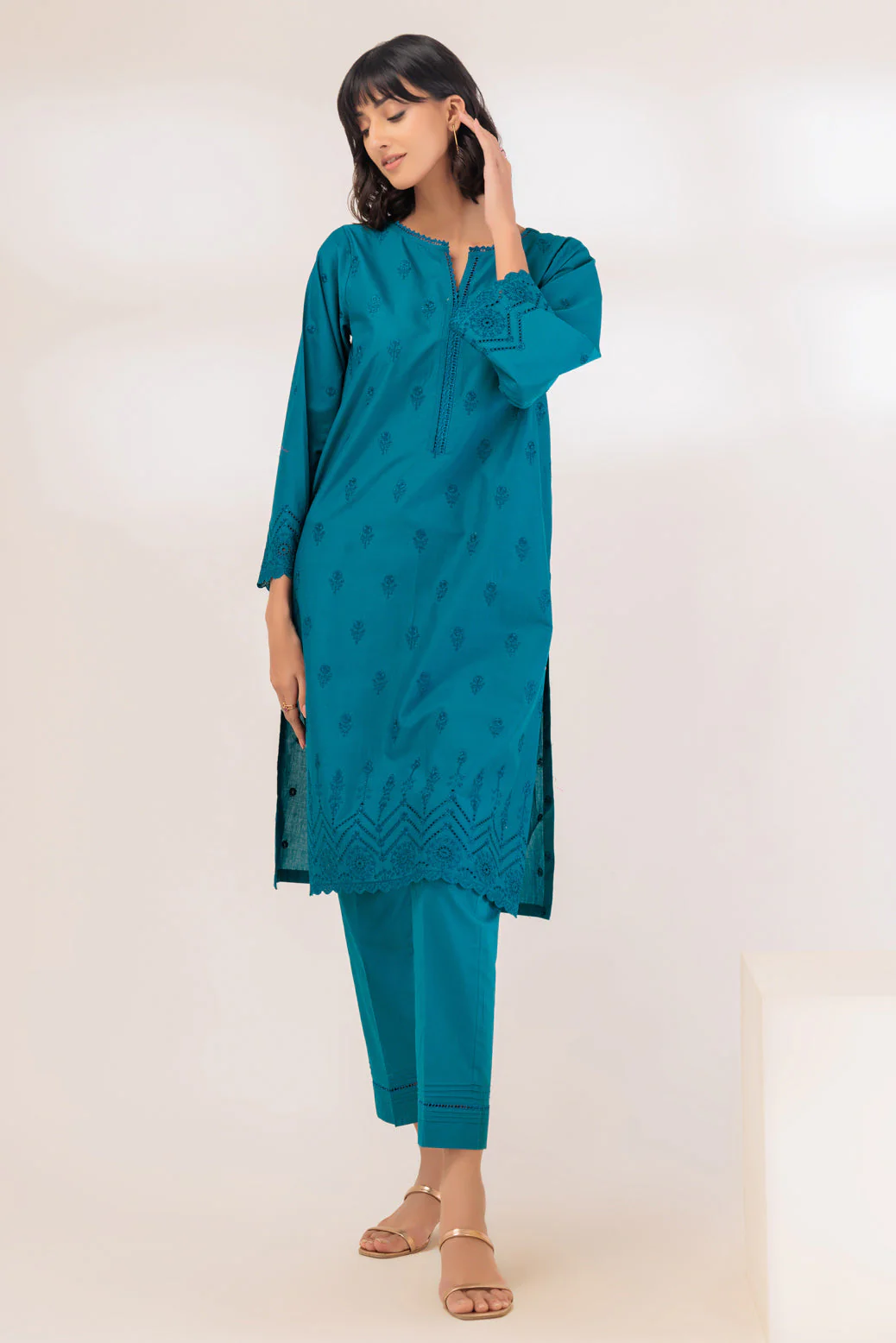 TEAL-CAMBRIC-2 PIECE (PWS2232P16) - Image 2