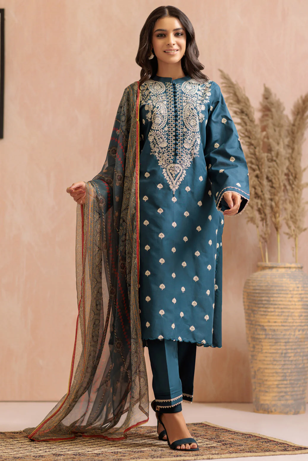 TEAL-CAMBRIC-3 PIECE (WSS223P98) - Image 3
