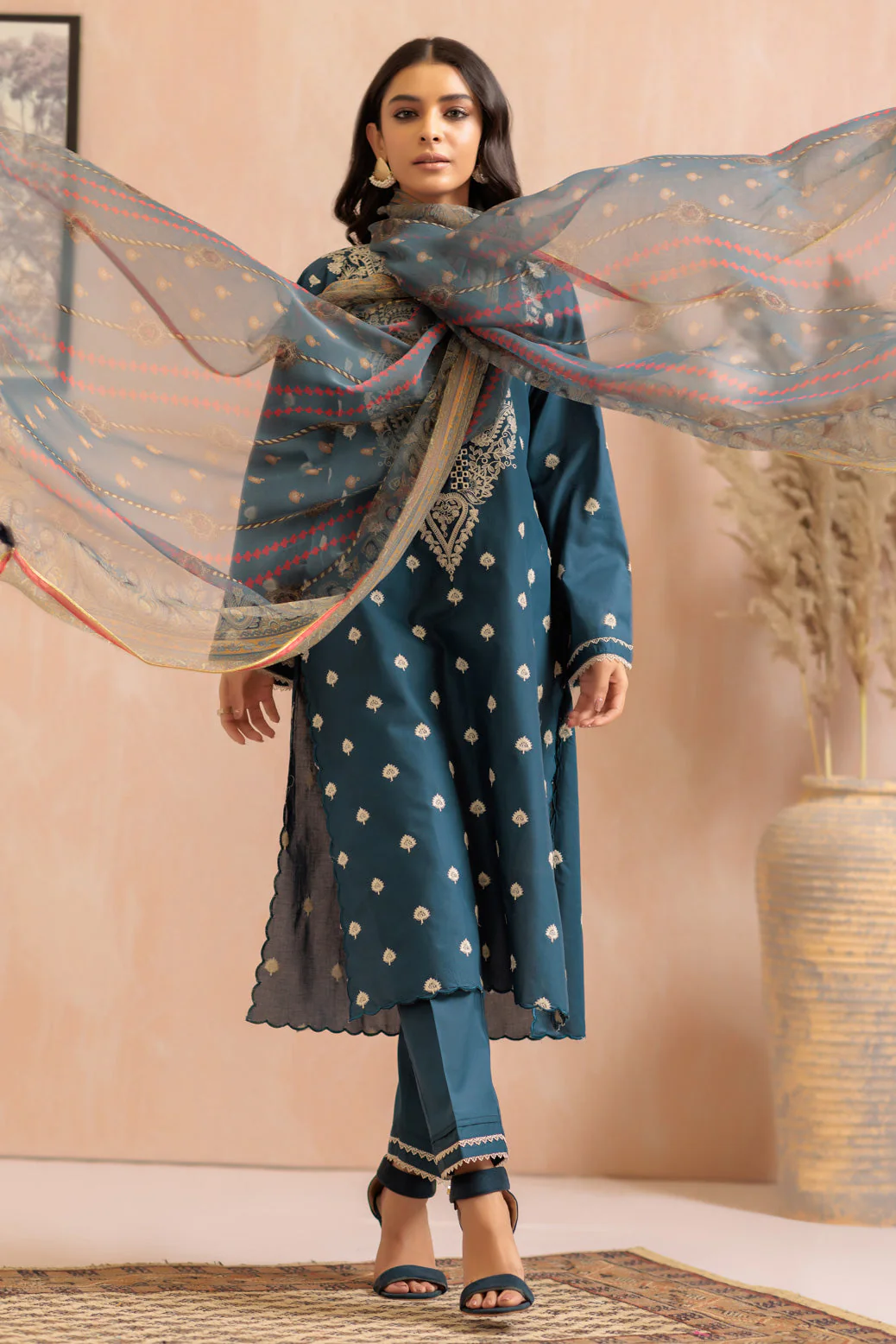 TEAL-CAMBRIC-3 PIECE (WSS223P98) - Image 4