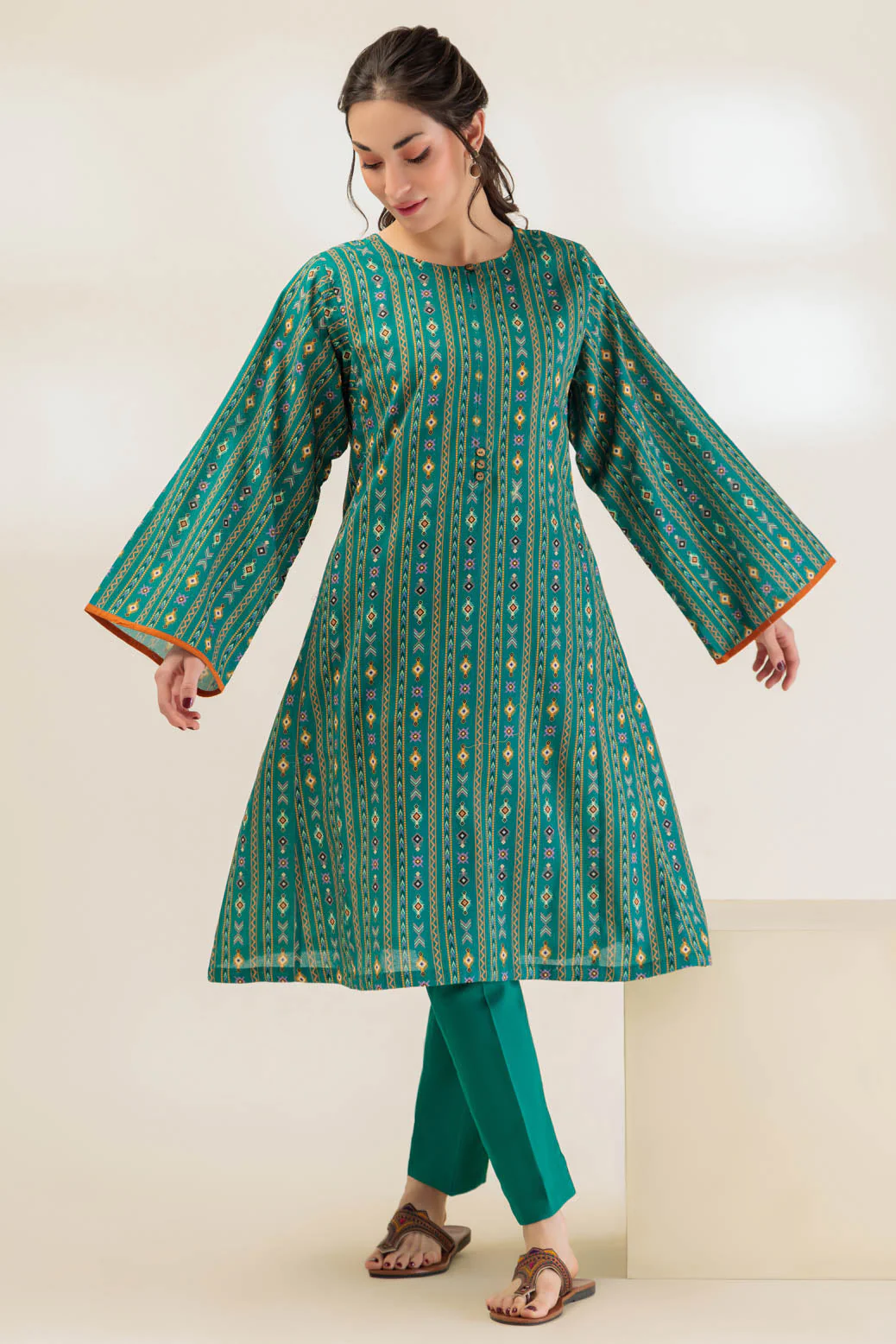 TEAL-DOUBLE COTTON-2 PIECE (WS6232P38) - Image 3