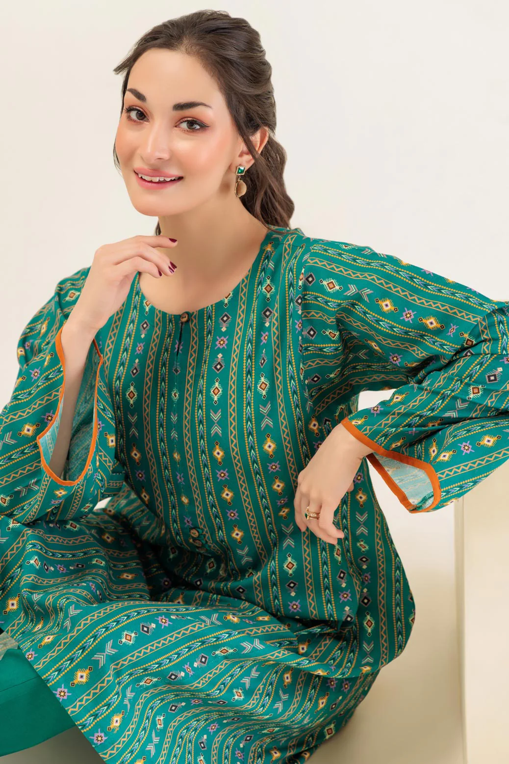 TEAL-DOUBLE COTTON-2 PIECE (WS6232P38) - Image 4
