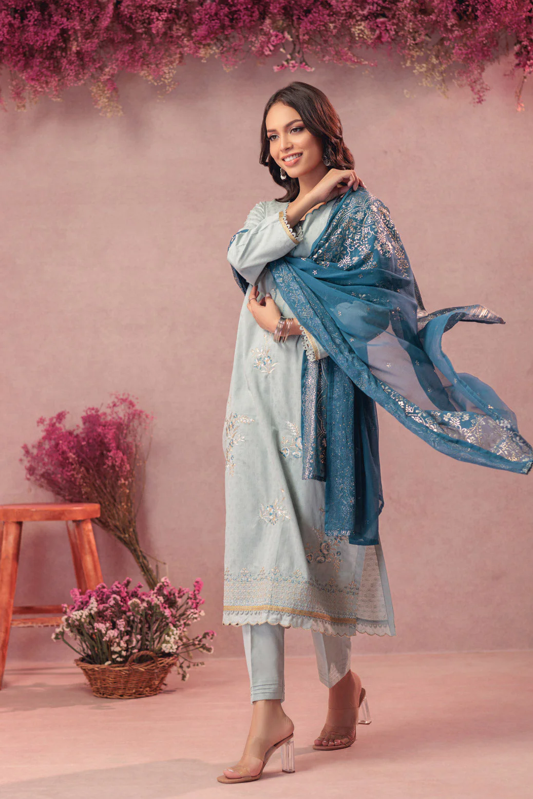 TEAL-JACQUARD-3 PIECE (SS5243P30) - Image 3