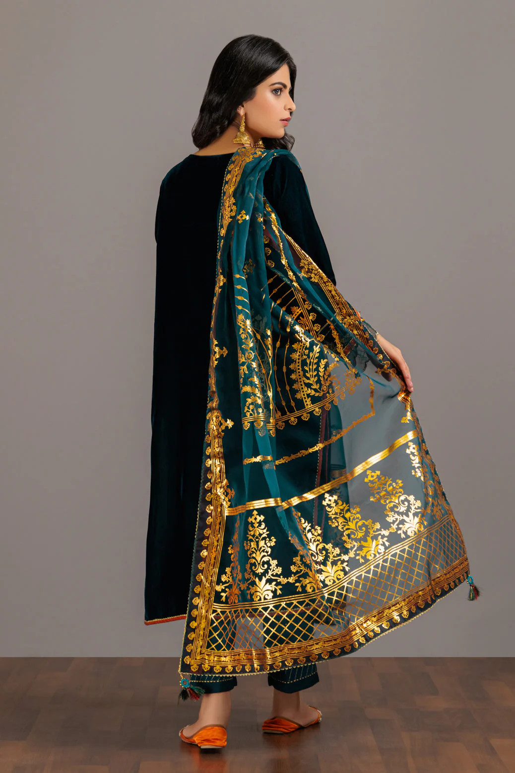 TEAL-VELVET-3 PIECE (WSS223P121) - Image 5