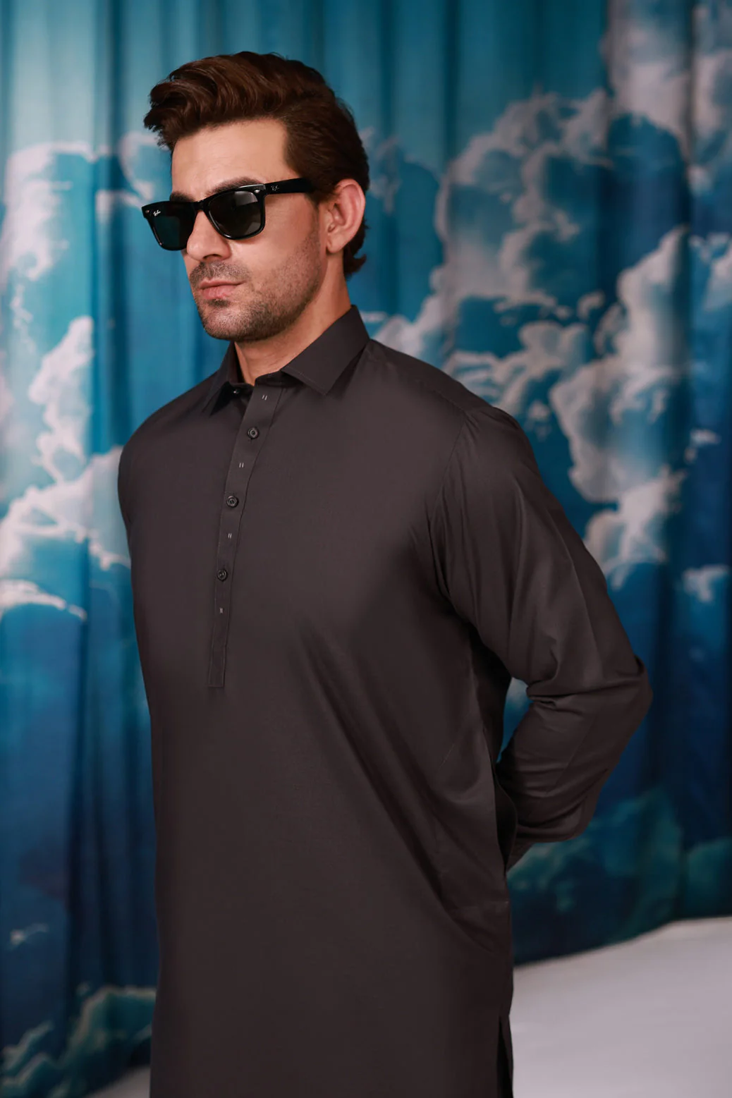 TR-BLACK-BLENDED-SHALWAR SUIT - (GSSW24-001) - Image 2