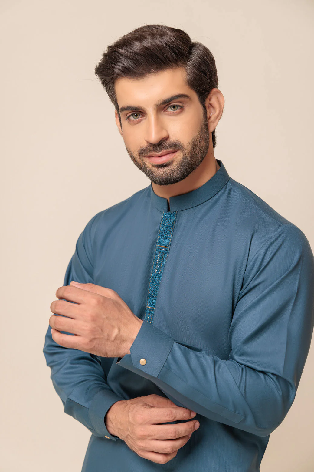 TURKISH-BLENDED-KURTA SHALWAR - (KSRW23-040) - Image 3
