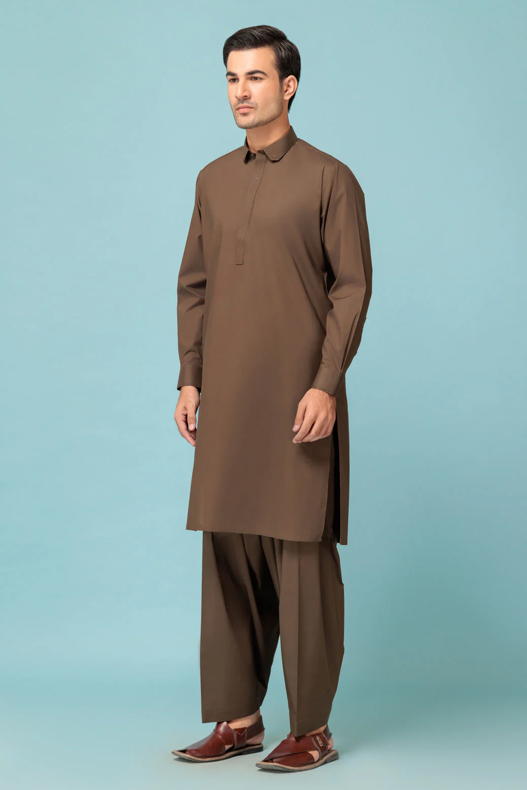 UMBER-COTTON-KURTA SHALWAR - (KSRB23-014) - Image 3