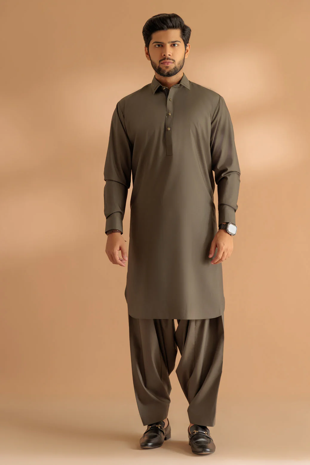 V-GREEN-BLENDED-SHALWAR SUIT - (GSSS24-007) - Image 3