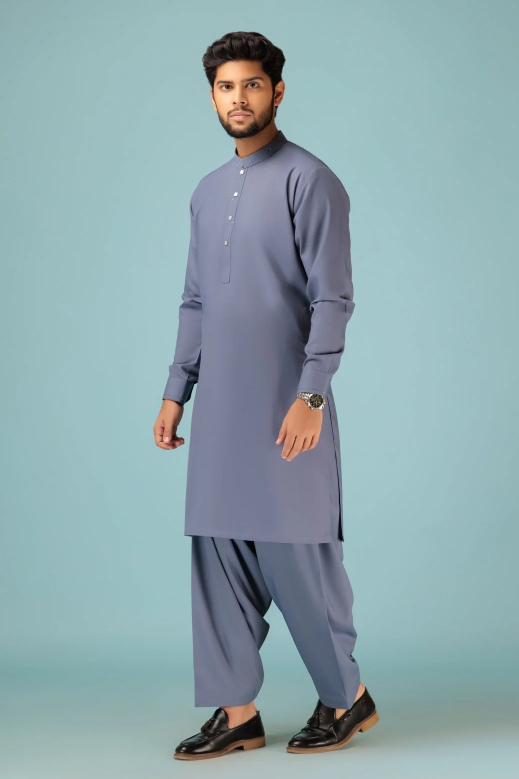 W-GREY-BLENDED-SHALWAR SUIT - (GSBB23-022) - Image 2