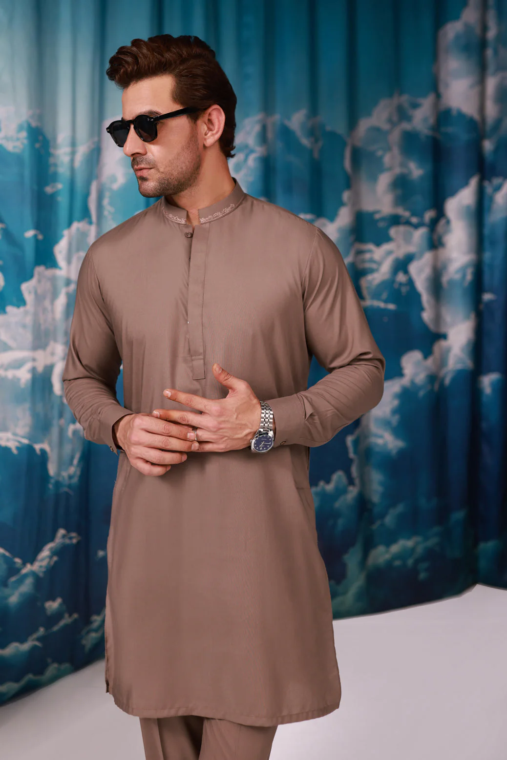 W-STONE-BLENDED-KURTA SHALWAR - (KSW24-014) - Image 2