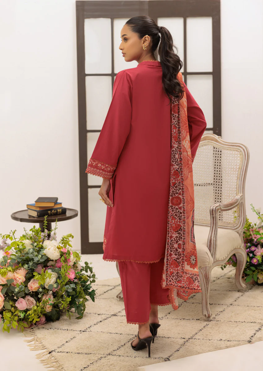 Maroon-Dobby-3 Piece (W25DE3010) - Image 2