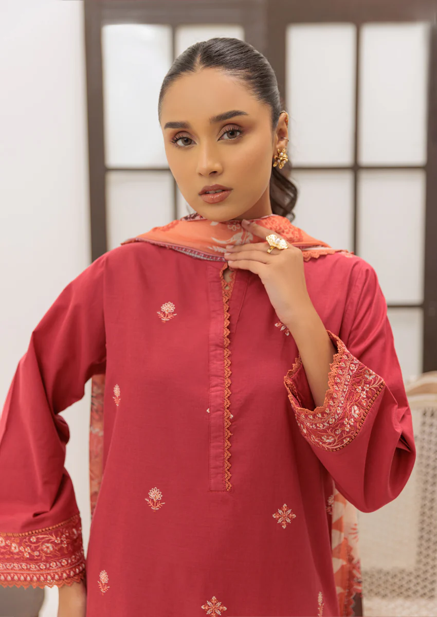 Maroon-Dobby-3 Piece (W25DE3010) - Image 4