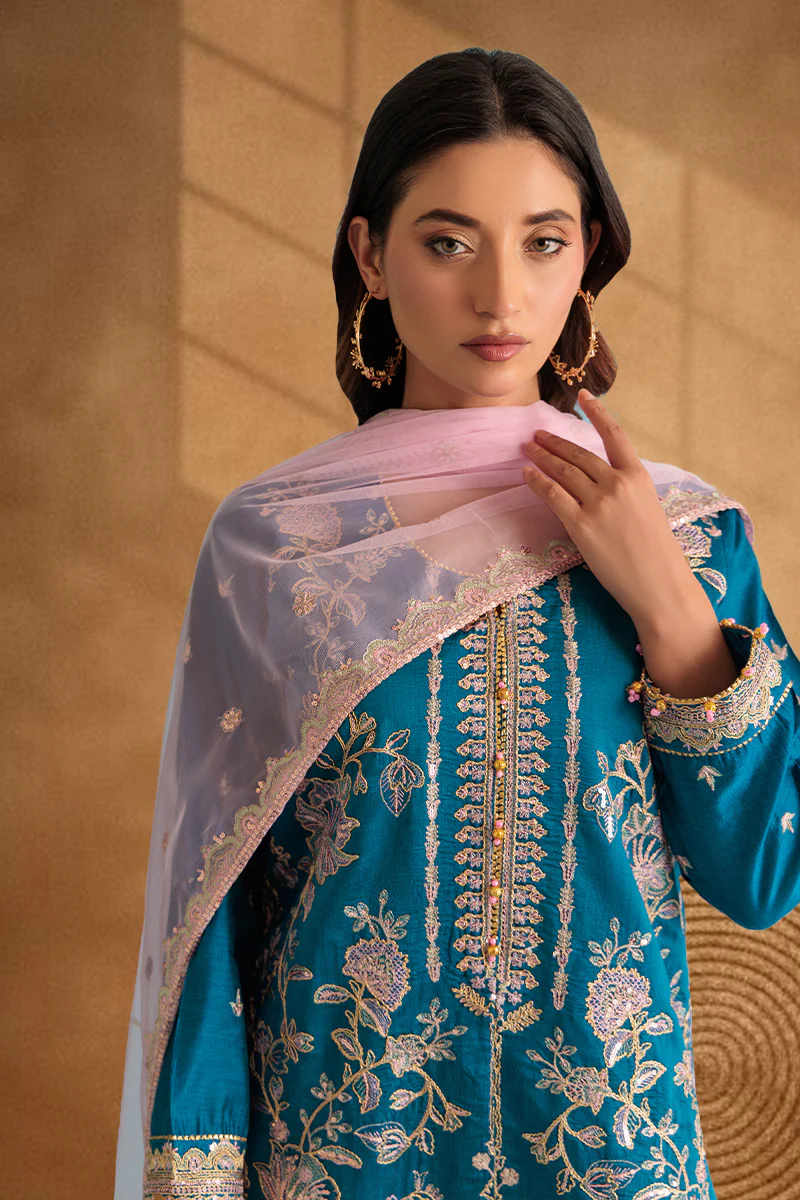 Blue-Cotton Net-3 Piece (W25FE3006) - Image 2