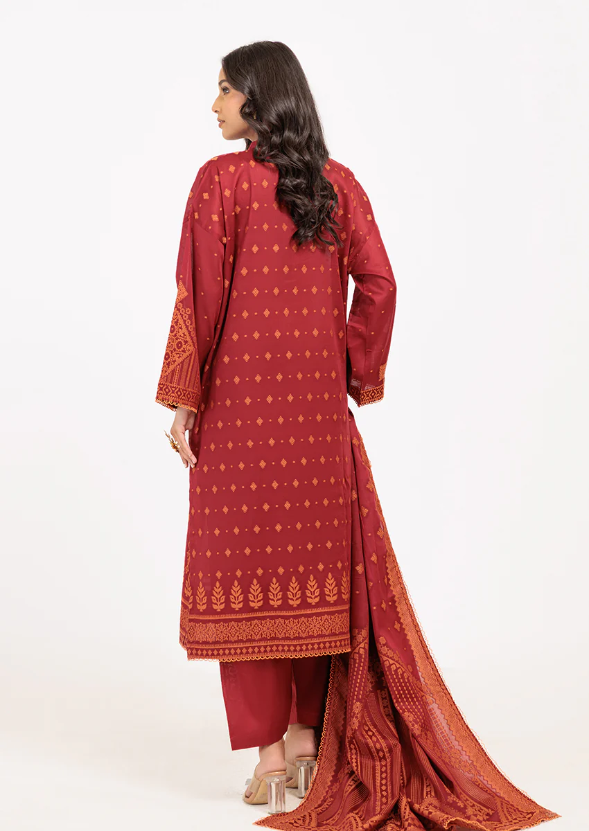 Red-Jacquard - 3 Piece  (W25JD3124) - Image 2
