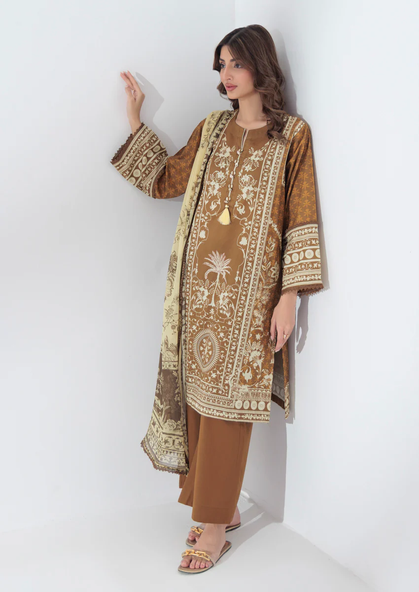 Brown-Cambric-3 Piece (W25P3004) - Image 3